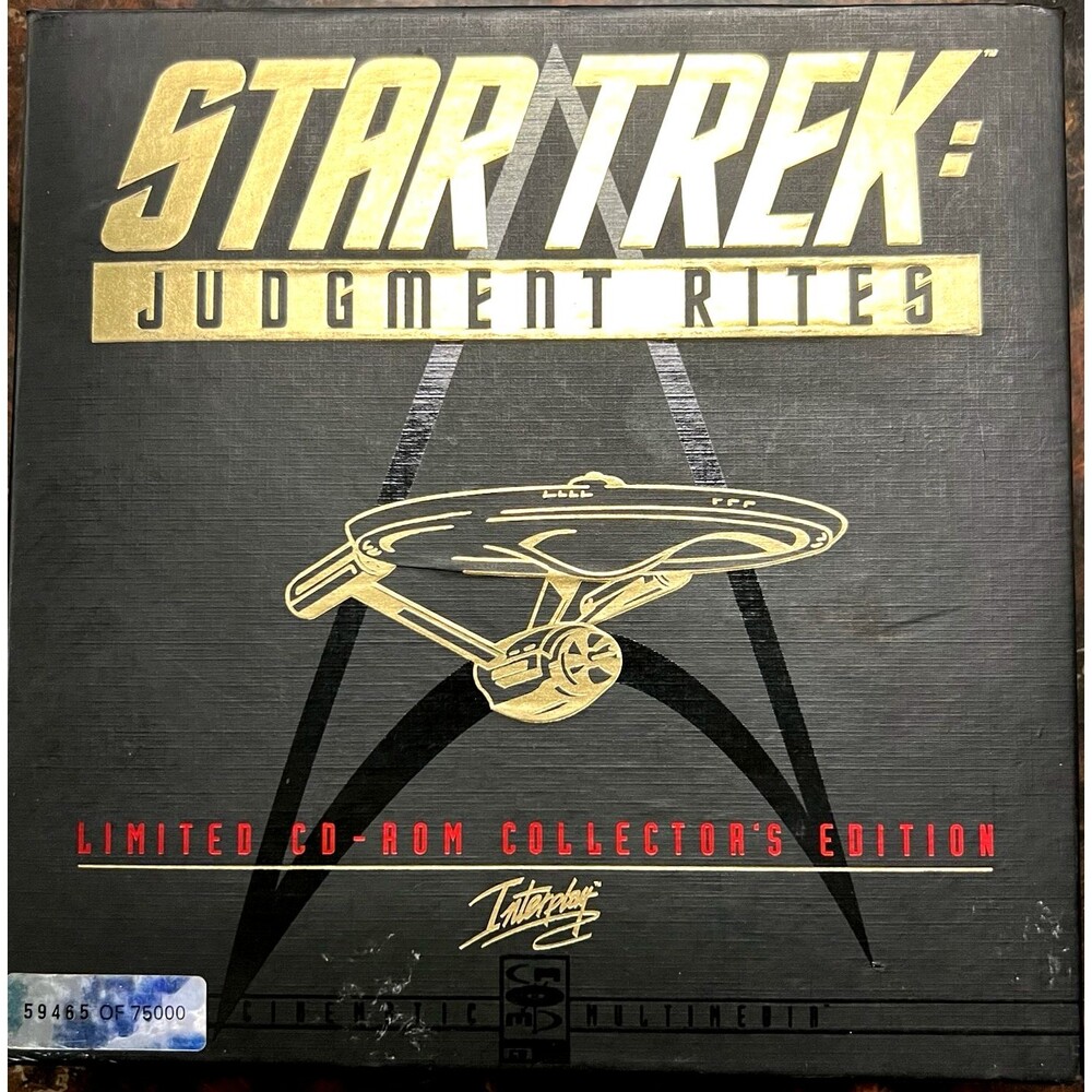Star Trek: Judgment Rites Limited CD-ROM Collector's Edition (PC, 1995)